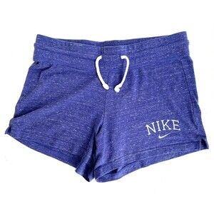 Nike Vintage Athletic Dept Lightweight Sweat Shorts Space Dye Blue Small